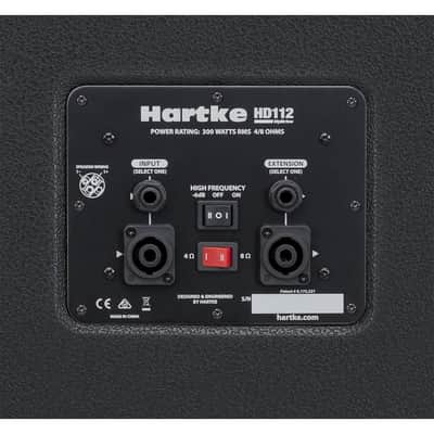 Hartke HD112 Bass Cabinet - 1x12" 300W Vented Speaker Enclosure (4/8 Ohm) image 4