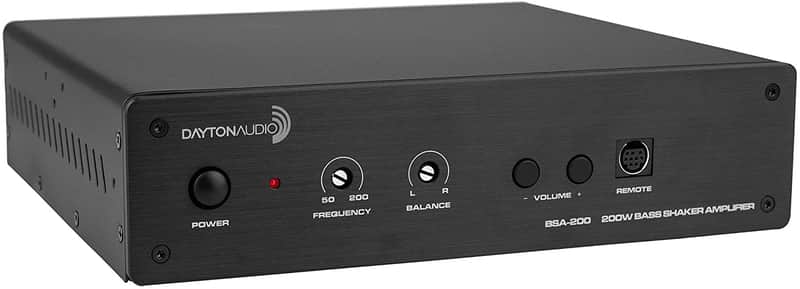 Dayton Audio - BSA-200 - 200W Bass Shaker Bridgeable Stereo Amplifier with Remote image 1