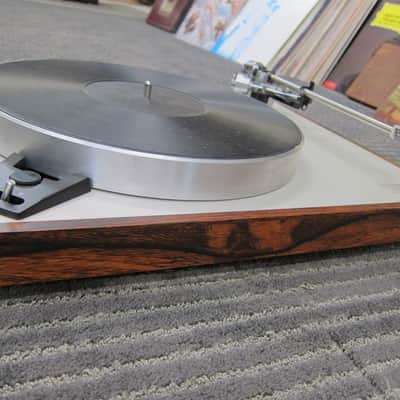 Luxman PD264 Turntable Ortofon OM10 Cartridge, Auto Lift, Ex Sound, Japan, Rosewood, No Dustcover Rosewood/Silver image 1