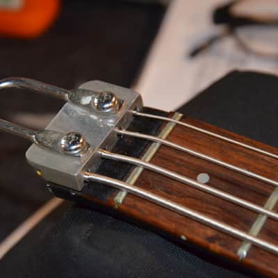Hondo Steinberger-style ALIEN Headless Bass NOW 100€ reduced WEEKEND PRICE! Was 599€! rare model * real vintage made in South Korea in the 1980s * 24 frets/very good! * very rare with German Schaller 3-D bridge+original Grover tuners*perfect travel bass image 13