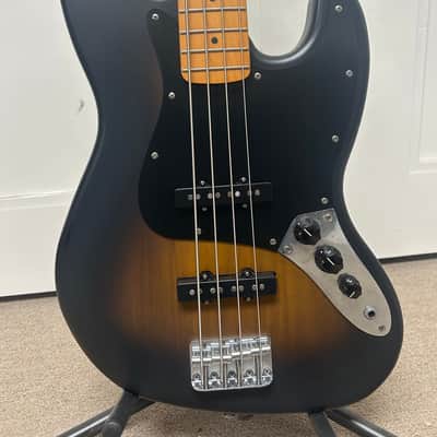 Squier 40th Anniversary Vintage Edition Jazz Bass - Satin Wide 2-Color Sunburst image 2