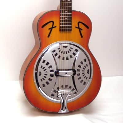 Fender FR-50 Round Neck Resonator Acoustic Guitar - Sunburst | Reverb