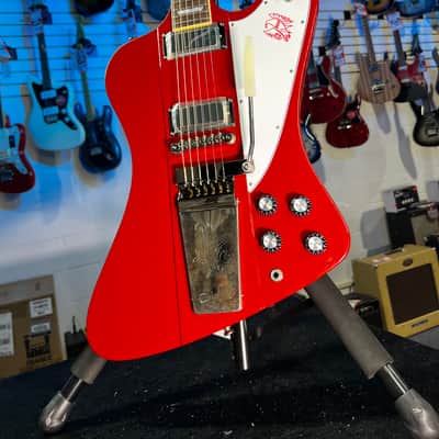 Epiphone 1963 Firebird V Electric Guitar - Ember Red FREE PLEK! 104 image 5