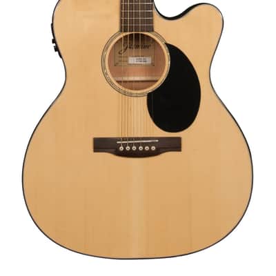 Jasmine Orchestra Style Acoustic Electric Guitar, Natural Finish (JO36CE-NAT-U) image 1