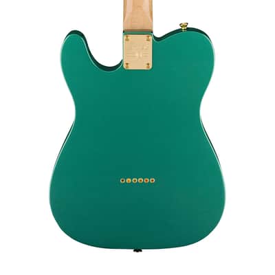 Squier 40th Anniversary Gold Edition Telecaster Electric Guitar, Sherwood Green Metallic image 4