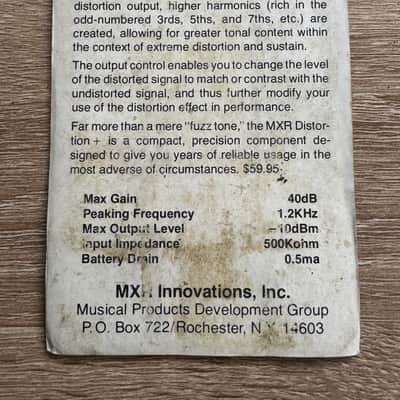 MXR MX-104 Script Distortion + 1976 - Yellow image 7
