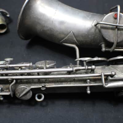 An Antique 1920's Wm. Frank & Co. C Melody Saxophone a Good Sax for Jazz   as-is   # 9 S image 10