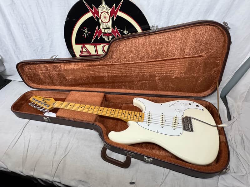 Ibanez Roadstar II Series SSS Guitar with Case - MIJ Made In Japan 1982 - White image 1