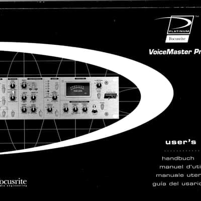Your thoughts on Focusrite Platinum VoiceMaster Pro - Gearspace