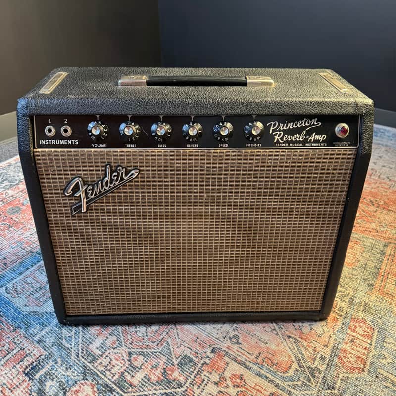 Fender Princeton Reverb 12-Watt 1x10" Guitar Combo 1964 - 1967 - Black Panel image 1