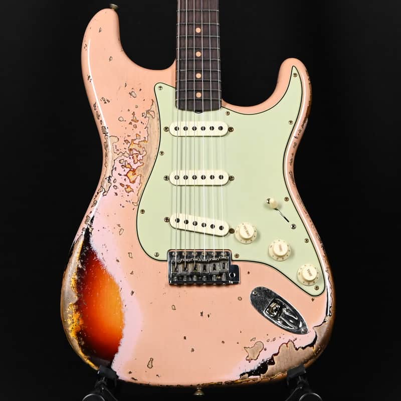 Fender Custom Shop Limited Edition '59 Stratocaster Super Heavy Relic- Aged Dirty Shell Pink/ Chocolate 3 Tone Sunburst 2025 (CZ586151) image 1