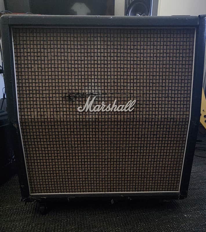 Marshall 1960AX 100-Watt 4x12" Angled Guitar Speaker Cabinet 1990 - Present - Black image 1