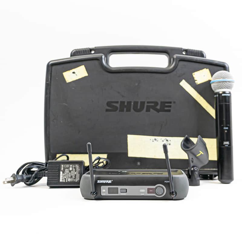 Shure PGX4 with PGX2 Beta 58A 644-622 Wireless Microphone System w