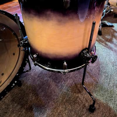 Mapex Saturn Evolution Hybrid Organic Rock 3PC Shell Pack - Exotic Violet Burst Lacquer image 11