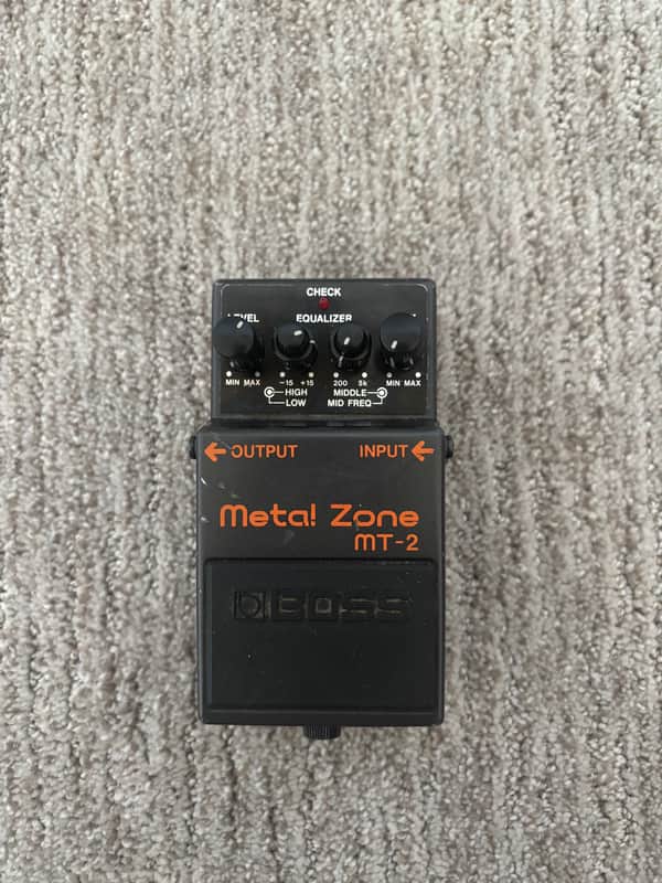 Boss MT-2 Metal Zone (Silver Label) 1991 - Present - Black | Reverb