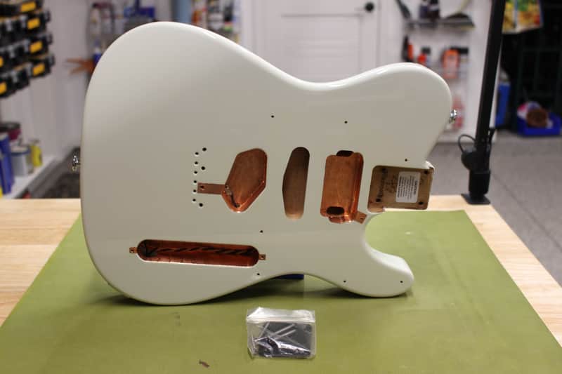 Warmoth Telecaster Body, Roasted Alder, Olympic White, Gotoh image 1