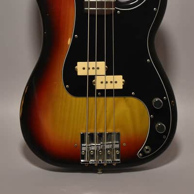 1976 Fender Precision Bass Three-Tone Sunburst w/OHSC image 3