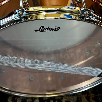 Mint Ludwig LC662T Copper Phonic 6.5x14" 10-Lug Snare Drum with Tube Lugs - Polished Copper image 5
