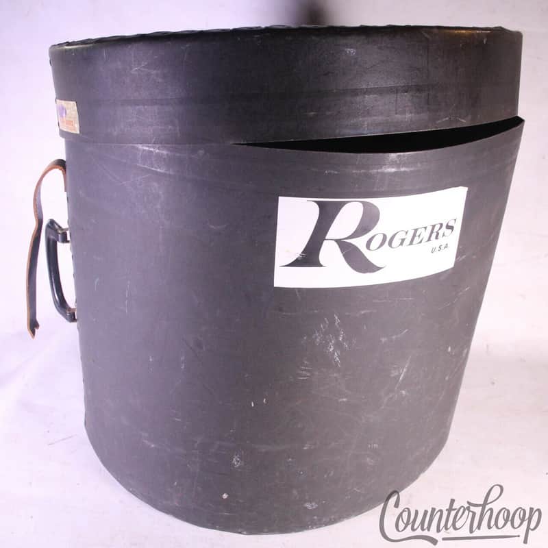 Humes&Berg 16x16" Fibre Floor Tom Drum Case 19x18+4"Hard Shell Fiber USA Vintage image 1