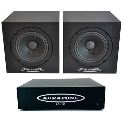 Auratone 5C Super SoundCubes Pair with A2-30 Amplifier