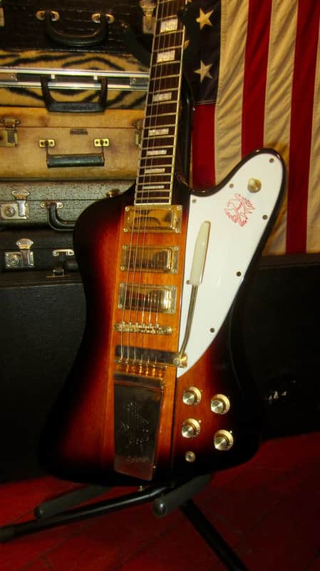 2005 Epiphone Firebird VII  Sunburst w/ Original Case and Paperwork image 1