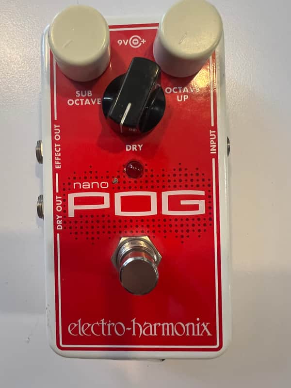 Electro-Harmonix Nano POG Polyphonic Octave Generator 2015 - Present - Red / White image 1