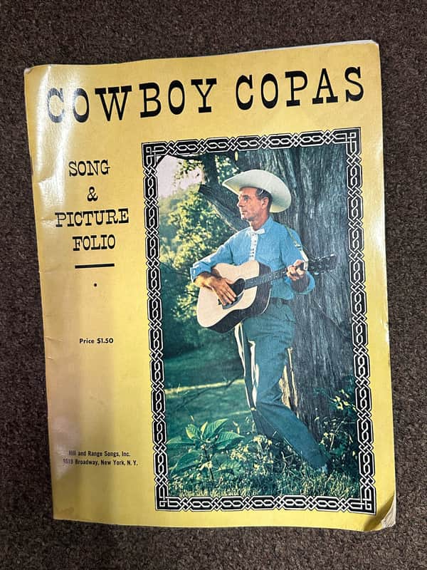 Vintage 1967 COWBOY COPAS Songs And Picture Folio image 1