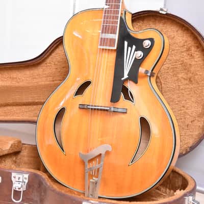 Hemosch  Erich Dölling – RARE 1950s Master Luthier GDR East German Archtop Migma Jazz Guitar image 17