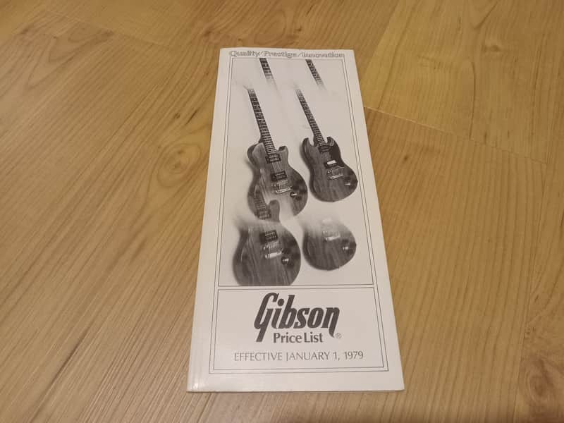Vintage 1979 Gibson Full-Line Price List! Rare, Original Case Candy, Paperwork! image 1