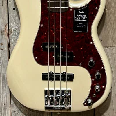 NEW Fender Player II Modified Active Precision Bass with Rosewood Fretboard - Olympic Pearl, Ships Ultra Fast With A Pro Set Up!! image 4