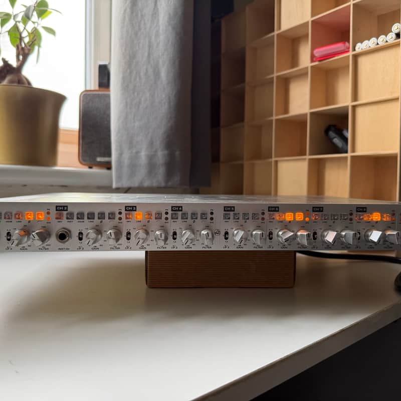 2000s Audient ASP008 8-Channel Variable Impedance Mic Pre Silver