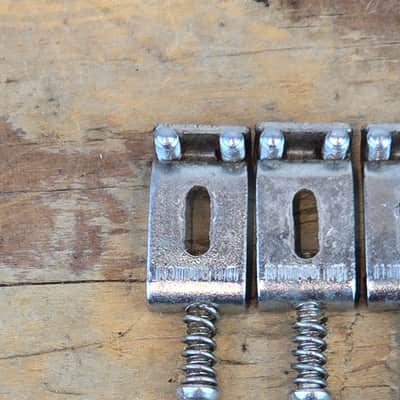 Vintage 1950s 1960s Fender Stratocaster Bridge Saddles - Set of 5 image 10