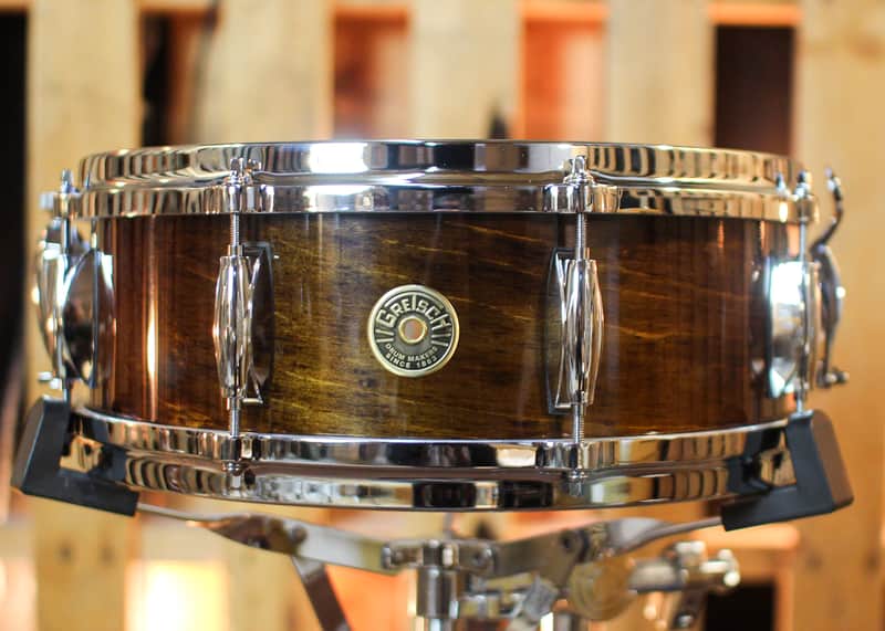 Gretsch 5x14 USA Custom Gloss Antique Maple Lacquer Snare Drum image 1