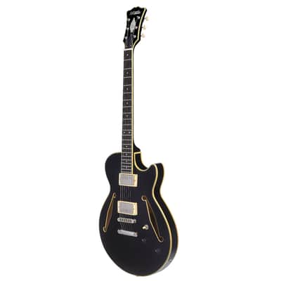 D'Angelico Excel SS Tour Electric Guitar (Semi-Hollowbody - Black) image 4