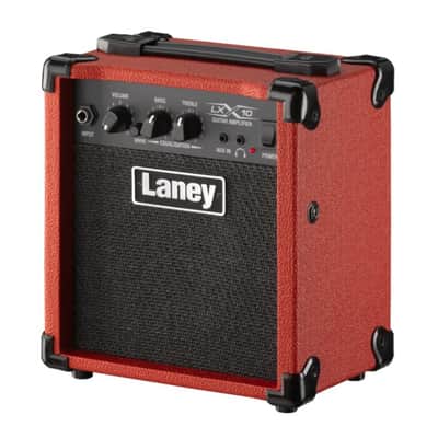 LANEY LX10 RED 10 watt 1x5" electric guitar combo amp with Drive image 5