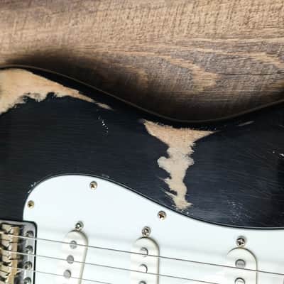 MyDream Stratocaster Custom Built -Heavy Relic Black CBS Hepcat 69 image 6