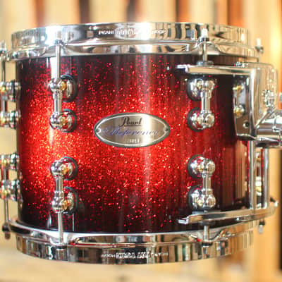 Pearl Reference Pure Scarlet Sparkle Burst Lacquer Drum Set - 22, 10, 12, 16 image 4