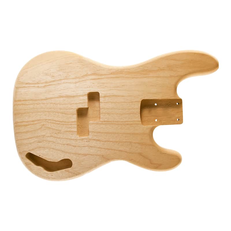 WD PBU ASH Unfinished Replacement Ash Body For 4 String Fender Precision Bass - 4 lb 14 oz. image 1