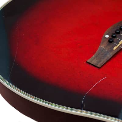 Schecter Diamond Series Acoustic-Electric Guitar Transparent Red Burst Bild 10