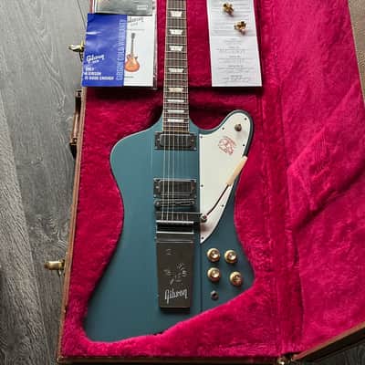 Gibson Firebird V Pelham Blue Vibrola Limited Edition image 3