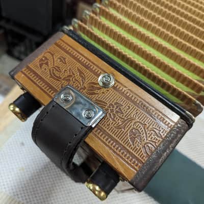 Hohner Pokerwork (Refurbished) Melodeon, 1-row/4-bass, Key of C, Fully Restored + tuned, Made in Germany. image 5