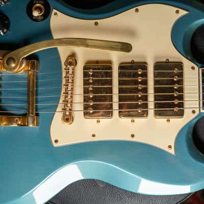 1968 Gibson SG Custom Pelham Blue Factory Bigsby Left-Handed 1 of 2 Ever Made Jimi Hendrix w/OHSC image 11