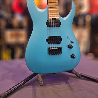 Jackson Pro Series Misha Mansoor Signature Juggernaut HT6 with Caramelized Maple Fretboard 2019 - Present - Matte Blue Frost image 2