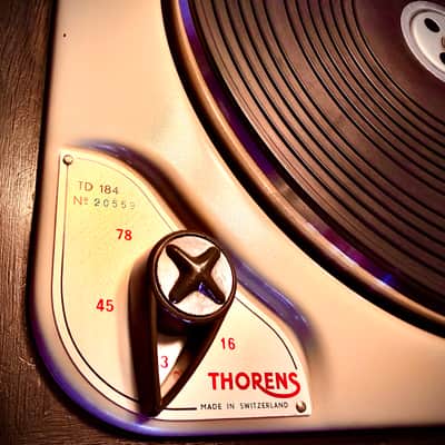 THORENS TD-184 - SHURE M44-7 entièrement restaurée TD 184 - TD184 image 4