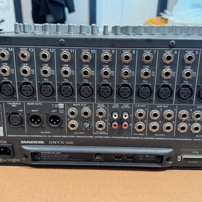Mackie Onyx 1640 16-Channel Analog Mixer 2003 - 2009 - Black image 2