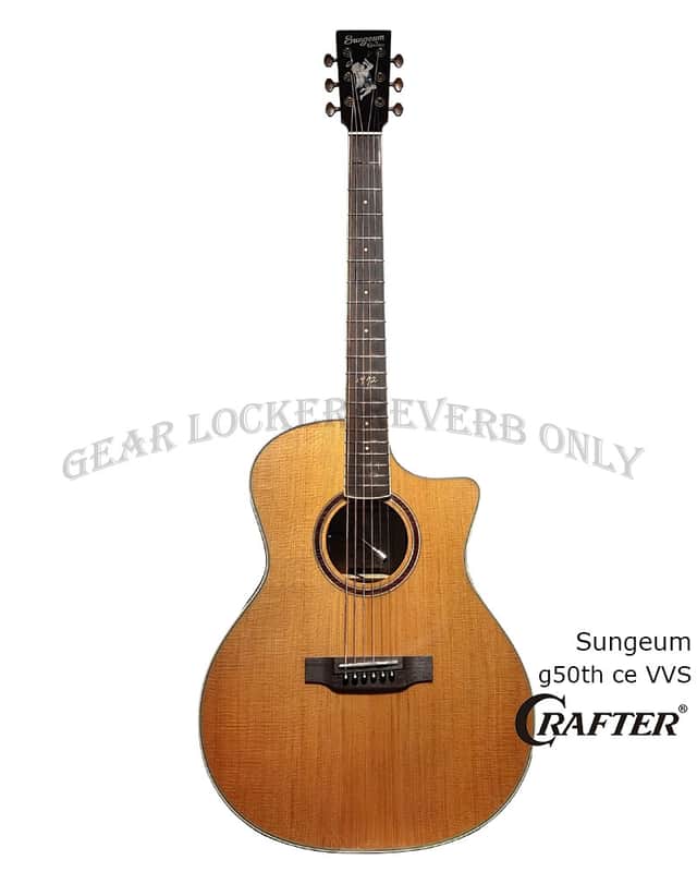 50th Anniversary Crafter SungEum G-50th ce VVS vintage voicing torrefied spruce & rosewood guitar image 1