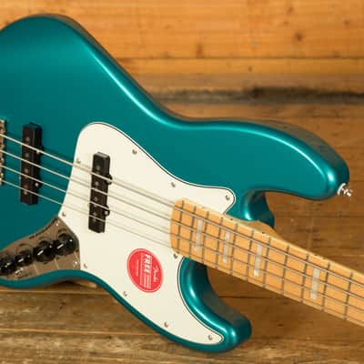 Squier Classic Vibe Active 70s Jazz Bass - Maple - Ocean Turquoise image 5