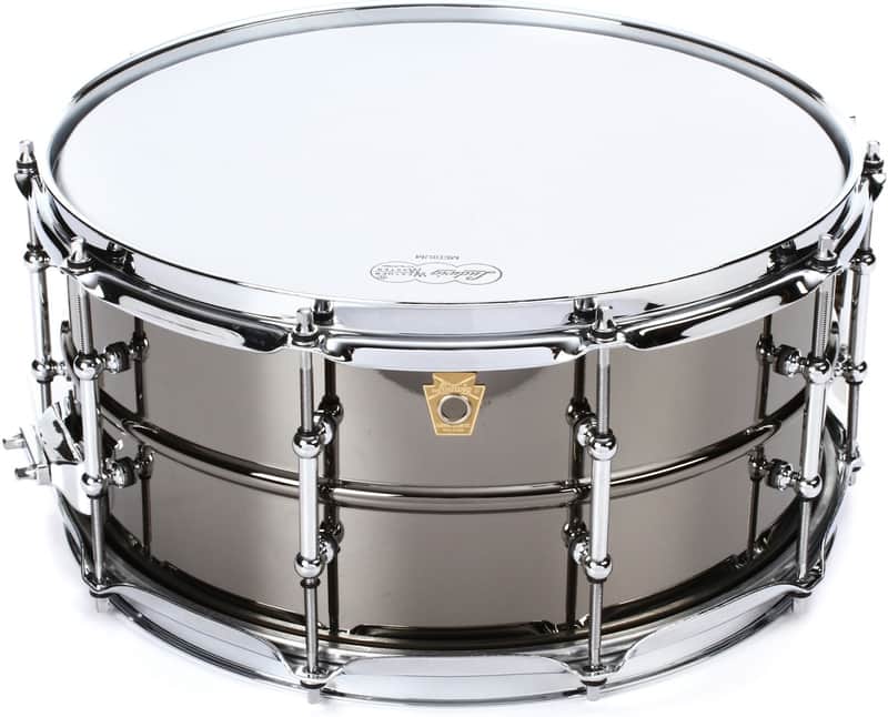 Ludwig LB417T Black Beauty 6.5x14" Brass Snare Drum with Tube Lugs image 6