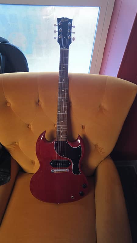 Gibson Sg banner logo special edition p90- 2018 with original hard caseand candy