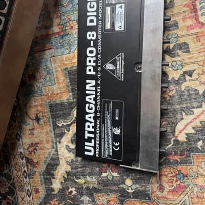 Behringer Ultragain Pro-8 Digital ADA8000 8-Channel Mic Preamp with A/D Converter 2000s - Black / Silver image 3